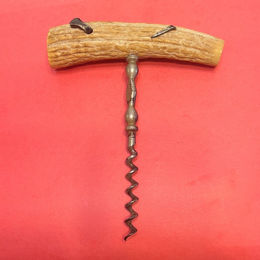 Antique Antler Wine Bottle Opener
